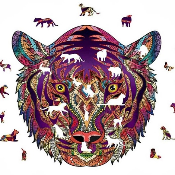 Wooden Puzzle - Tiger - Picture 2 of 5